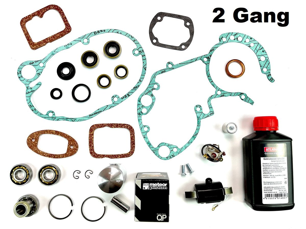 Motor Überholsatz groß E15 / Komplett Zündung + Motordichtsatz für Sachs 50 m... von Keine Angabe