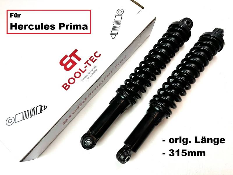 Stoßdämpfer schwarz für Hercules Prima 2 3 4 5S Optima orig Länge 315mm BOOL-Tec von Keine Angabe