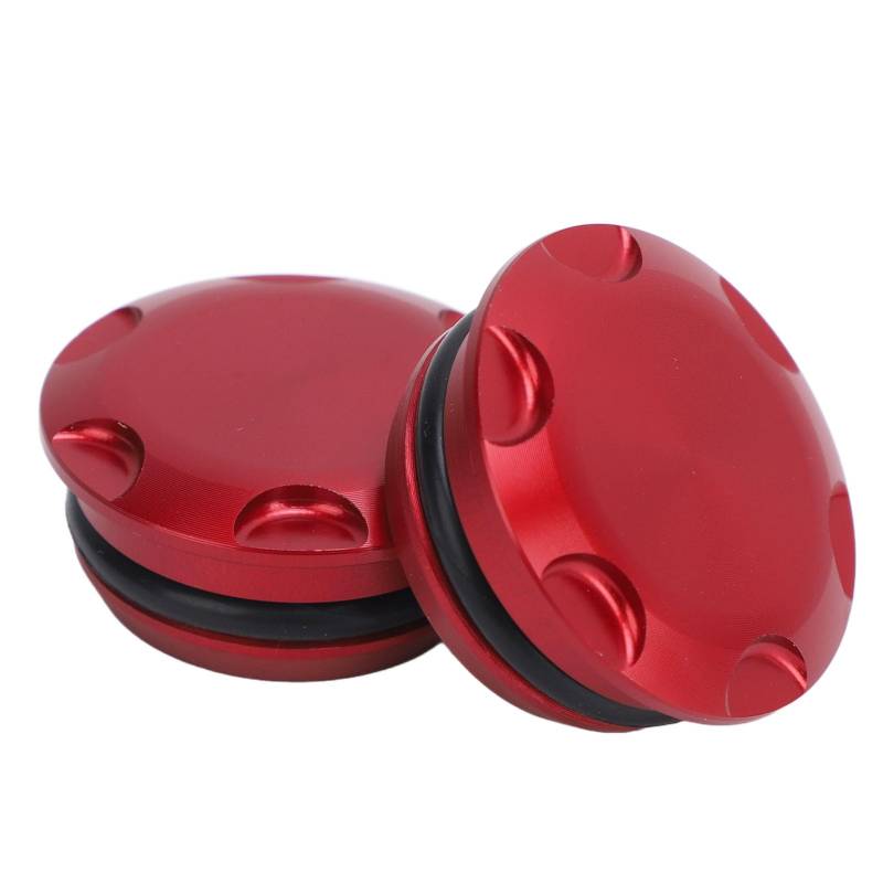 Aluminum Alloy Elegant Frame Hole Plug Cap Cover for Z400 Z250, Protective Screw Cap Cover (Red) von Kelepu