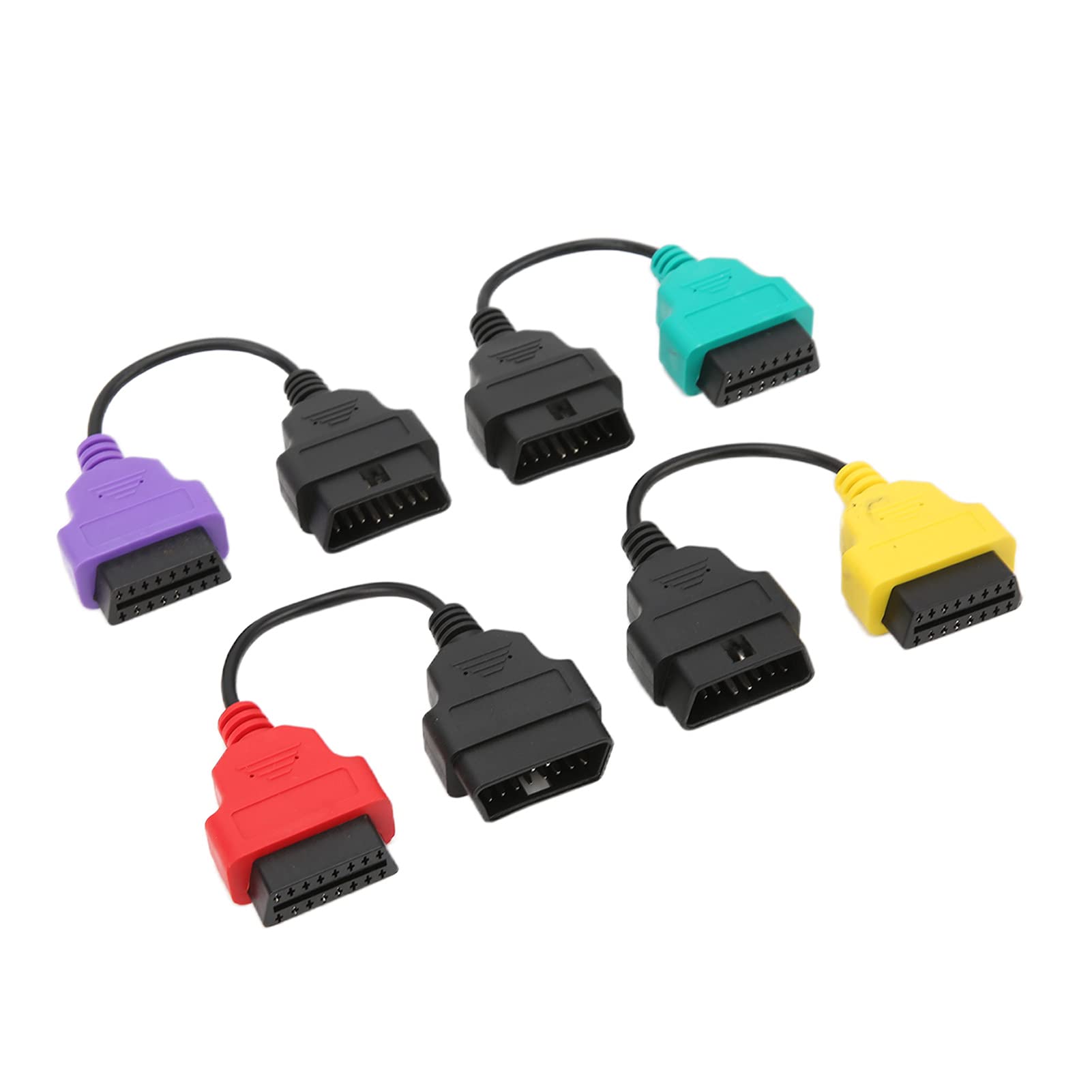 Kelepu 4 Stück OBD2-Scanner-Kabel-Adapter, Diagnosestecker, Auto-Scan-Tool, Ersatz für FIAT-ECU von Kelepu