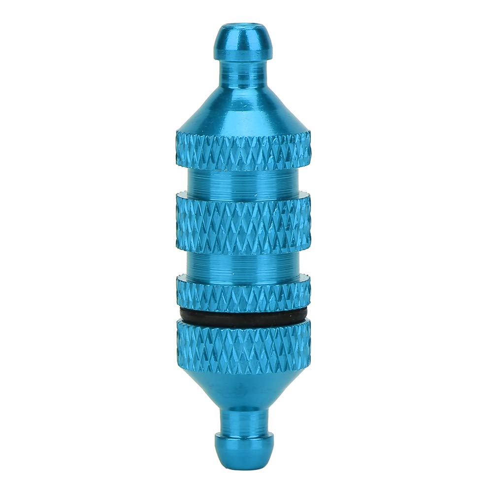 Kelepu Kraftstofffilter Ölfilter Öl Kraftstoff Modell Aluminiumlegierung Öl Kraftstofffilter Motormodell Teil RC 1:8 1:10 Modellauto RC Ölfilter für Upgrade-Teile (Blau) von Kelepu