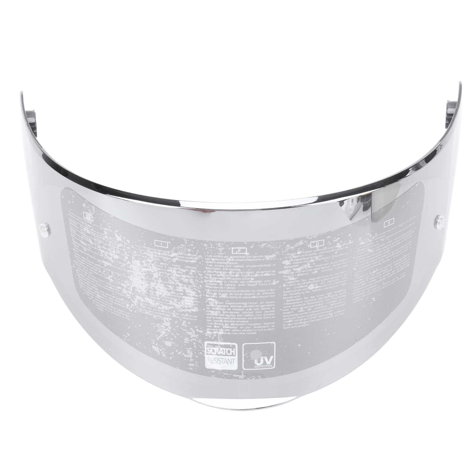 Kelepu Motorradhelm-Visierlinse, verschleißfester Sonnenschutz, klare Sicht, Helmvisier für Motorradhelm FF0 8 353 800 (Silver) von Kelepu