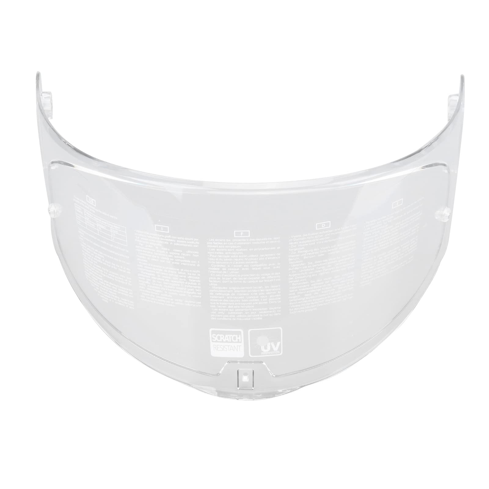 Kelepu Motorradhelm-Visierlinse, verschleißfester Sonnenschutz, klare Sicht, Helmvisier für Motorradhelm FF0 8 353 800 (Transparent) von Kelepu