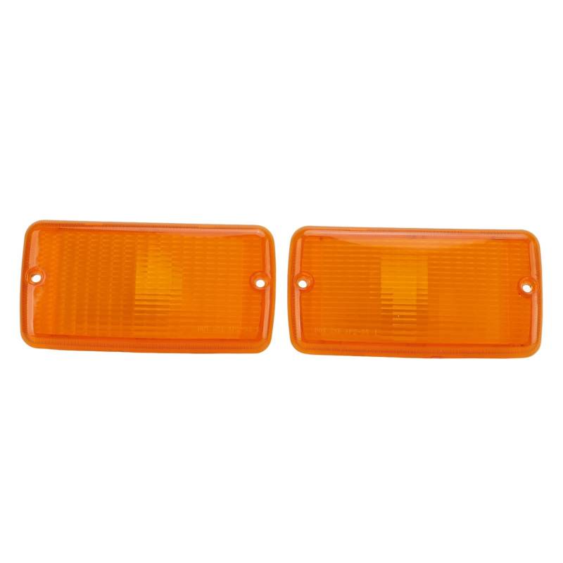 Parkplatz-Blinker-Lampengehäuse, vordere Stoßstangen-Lampenabdeckung 55055020AE, Ersatz für Wrangler TJ 1997–2006 (Gelb) von Kelepu