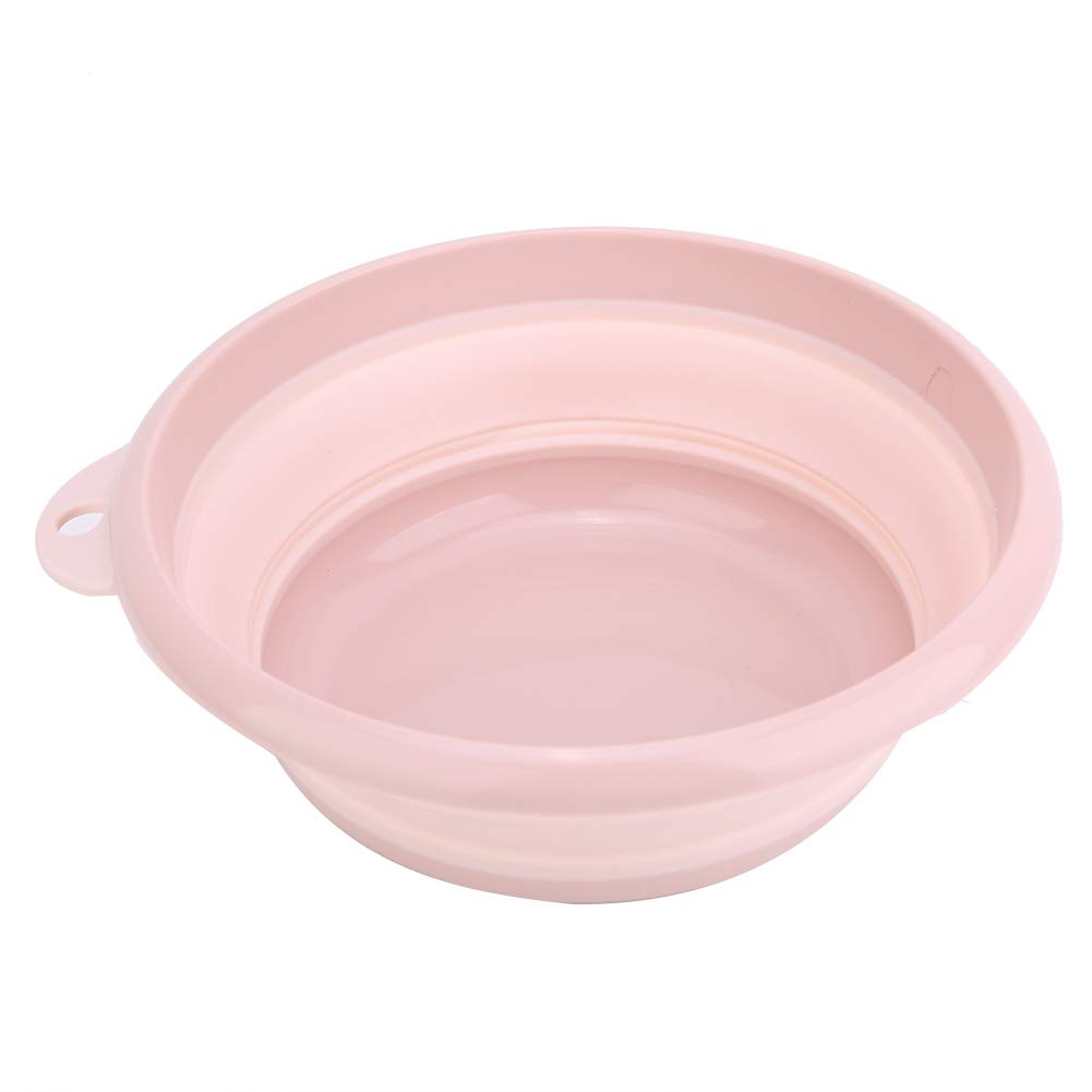 ZUSAMMENKLAPPBARES WASCHBECKEN, KÜCHE, Geschirr, WANNE, TRAGBARE Outdoor-Camping-Reisen ZUM Gesicht, FRÜCHTE WASCHEN, BLAU, ROSA (Small Pink) von Kelepu