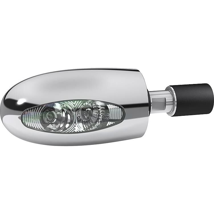 Kellermann LED Lenkerendenblinker BL1000 chrom mit klaren Glas von Kellermann