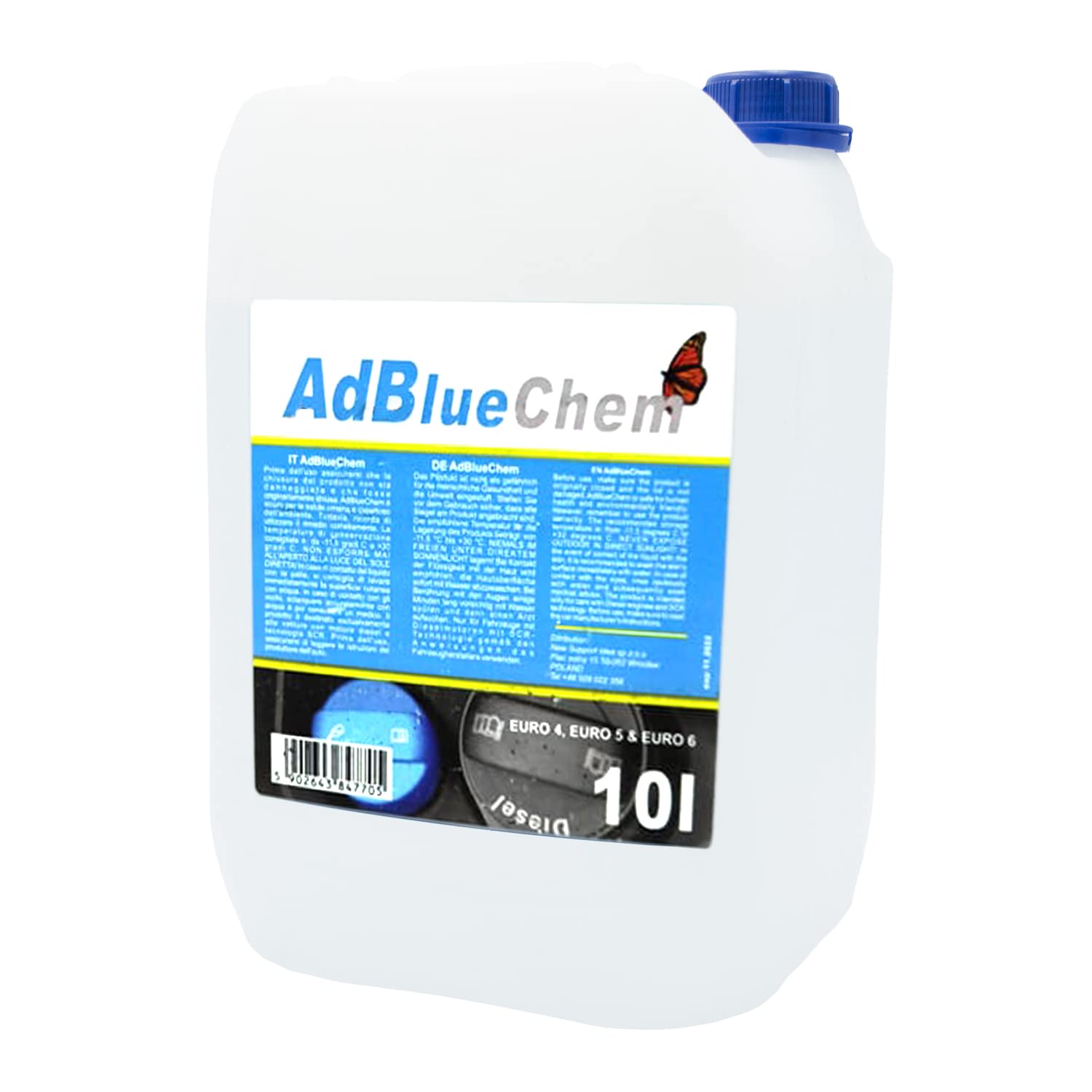 AdBlue 10 liter für Diesel Kraftreiniger additive Abgasbehandlung auf Harnstoffbasis Hochreiner Harnstoff zur Abgasnachbehandlung EURO4 EURO5 EURO6 von Kemetyl Protecton Eurol