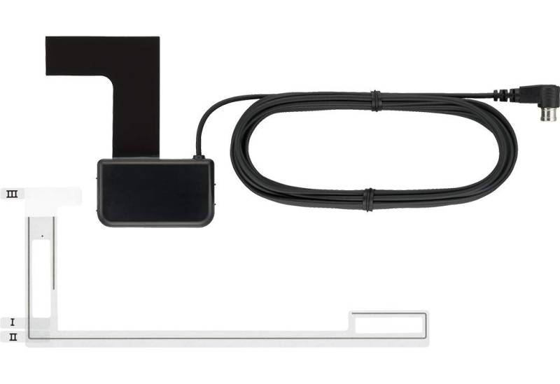 Kenwood DAB-Antenne CX-DAB1 Scheibenklebeantenne für alle DAB/DAB+ Geräte mit SMB-Anschluss, Phantomeinspeisung 9-16 Volt, Schwarz von Kenwood