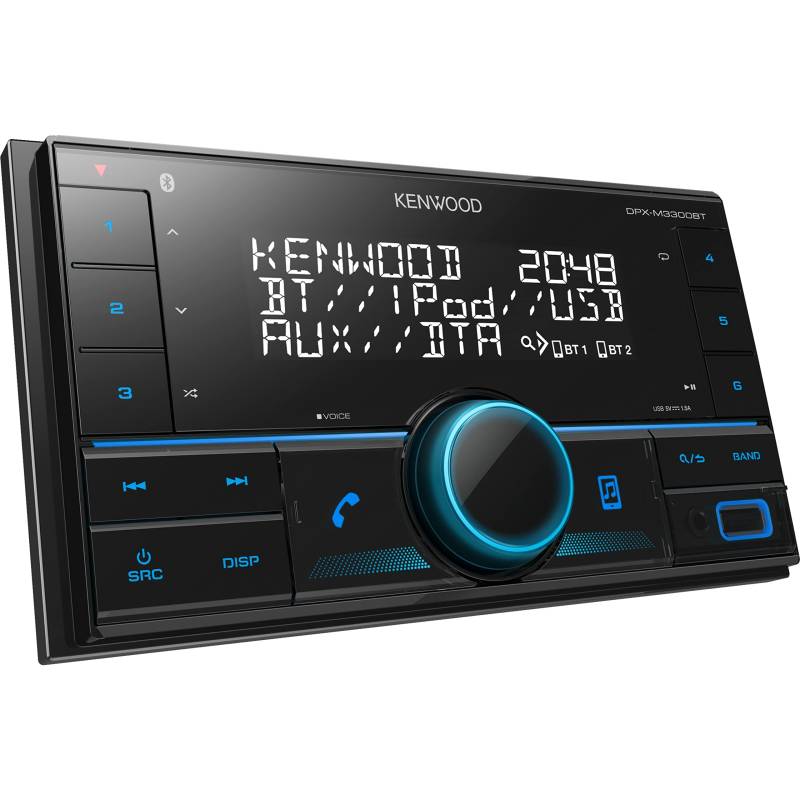 KENWOOD DPX-M3300BT Mechless 2-Din Digitaler Media-Receiver mit integriertem Bluetooth von Kenwood