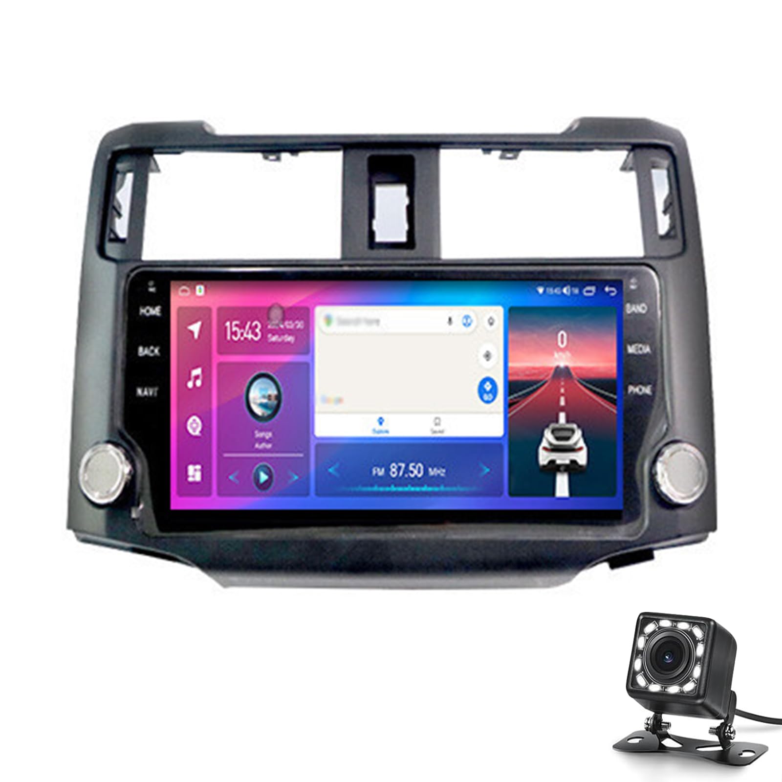 10,3 Zoll Auto Stereo -radio Für 4runner 2009+ Andorid 14 Touchscreen Car Audio Multimedia Receiver Carplay Android Auto Mit Gps -navigation Wifi Bluetooth Mirror Link Bluetooth Swc(Color:2G+32G) von Keoaiob