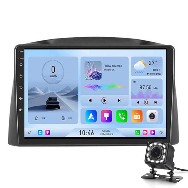 9 ”drahtloser Carplay-bildschirm Für Das Auto Redio J-eep Grand Cherokee 2005-2007, Tragbare Autobildwagen-stereoanlage Mit Carplay & Android Auto Car Display Mit Backup-kamera, Gps-navig(Color:M700S) von Keoaiob