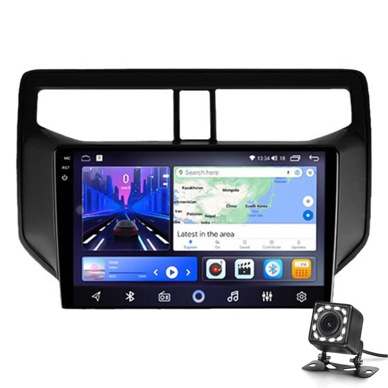 Android 13 Ips Car Stereo Für Rush 2018-2020 Eingebautes Drahtloses Carplay + Android Auto Camera 9 Zoll 2 Din Touchscreen Dvd Multimedia Video Lenkrad Wifi 4g Dab Gps Sate Navigatio(Size:2G+32G) von Keoaiob