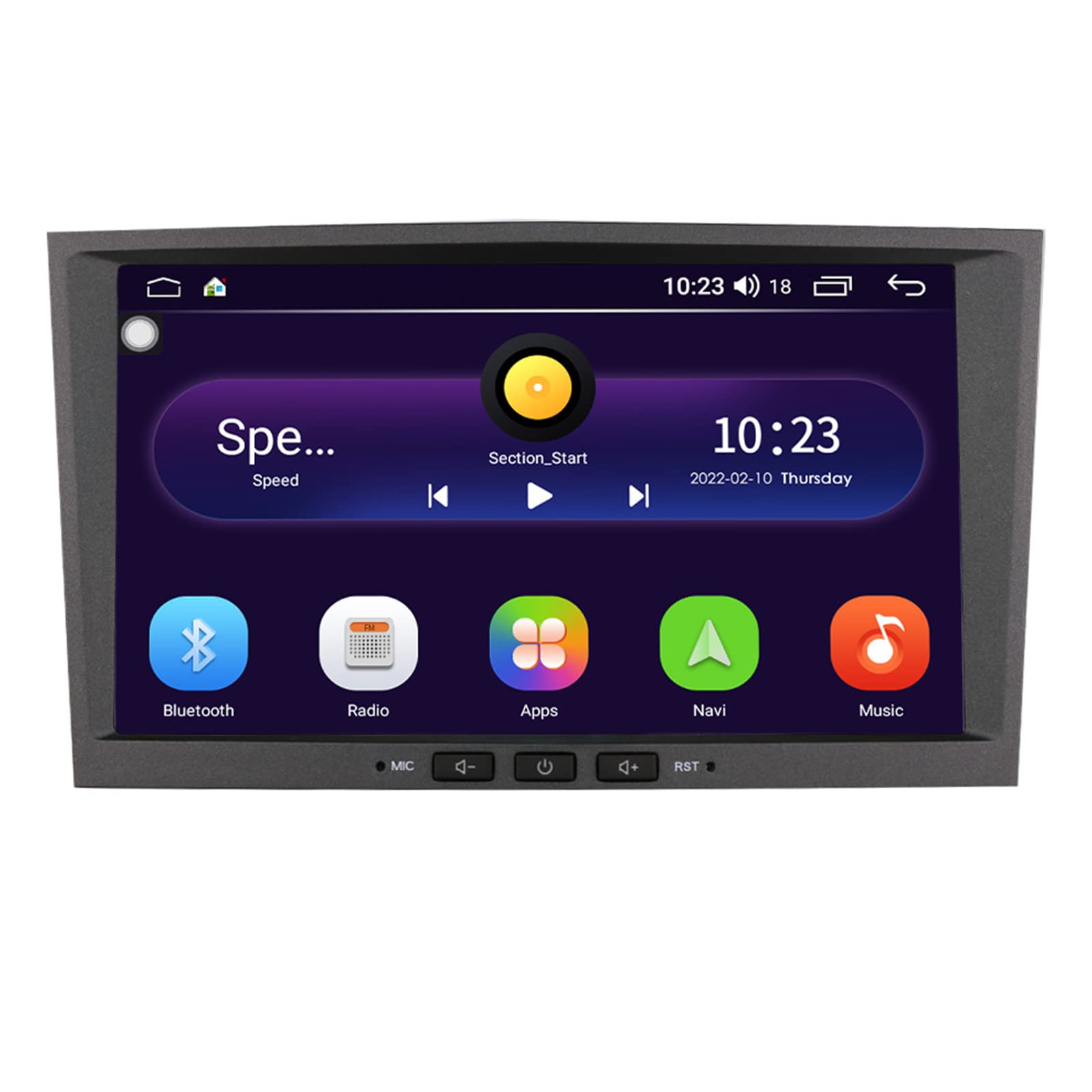 Android 14 Auto Stereo 2 Din Radio Für Opel Vauxhall Astra Antara Gps Navigation Kompatibel Mit 8 '' Touchscreen Mp5 Multimedia Player Video Receiver Mit Carplay Android Auto Bluetooth 4g(Color:M300S) von Keoaiob