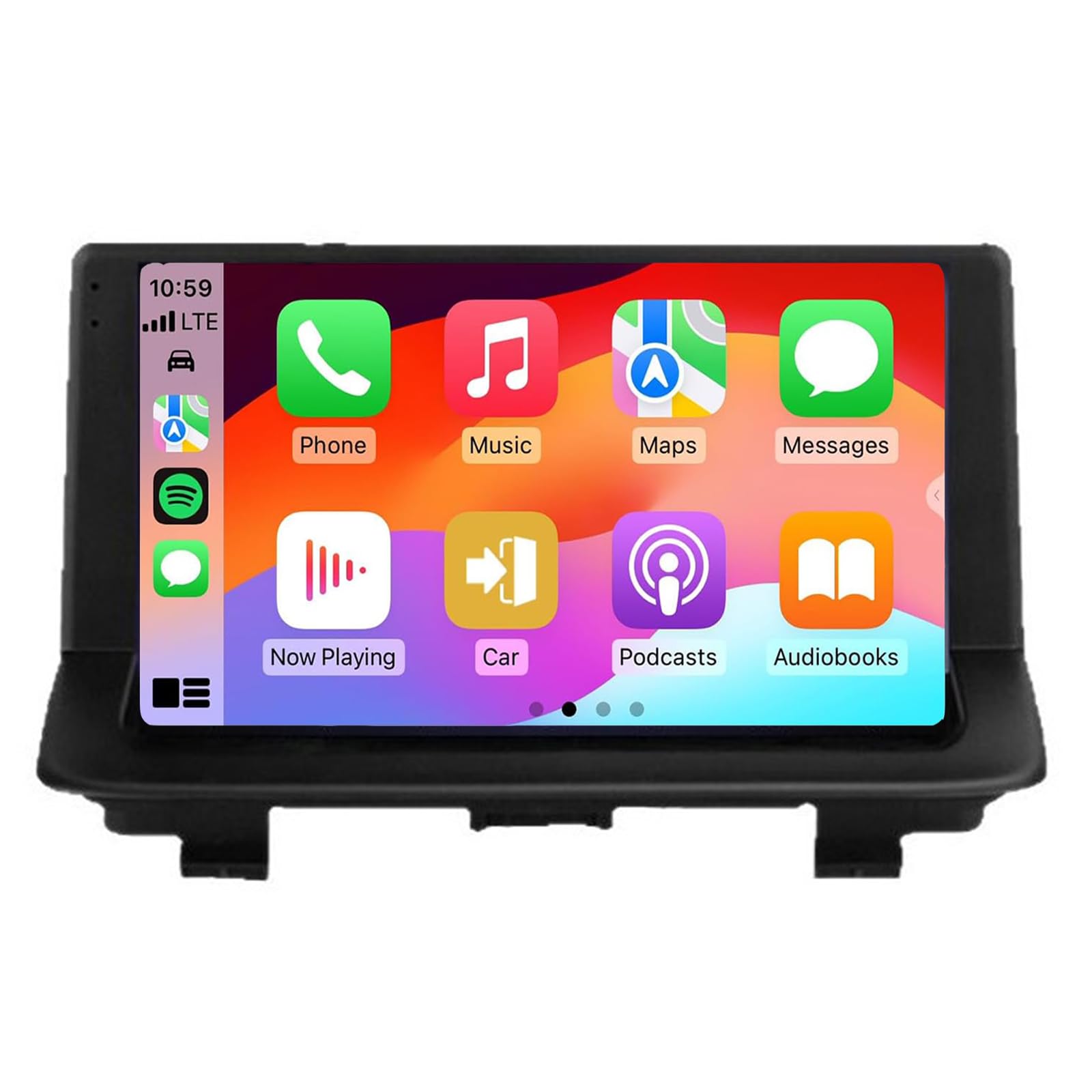 Android 14 Autoradio Für Q3 2011-2018 9 Zoll Touchscreen Mit CarPlay Android Auto Wettervorhersage UI Netzwerk Radio Mirror Link Bluetooth FM GPS Navigation WiFi SWC Rückfahrkamera(Color:4G+64G) von Keoaiob