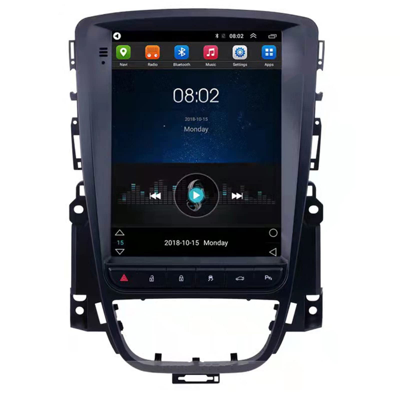 Android 14 Autoradio Radio für Opel Astra J Tesla Yinglang XT Vertikaler Bildschirm Auto Audio und Video GPS Navigation Kompatibel mit Bluetooth, FM, WiFi, Mirror Link, Rückfahrkamera(Color:M500S) von Keoaiob