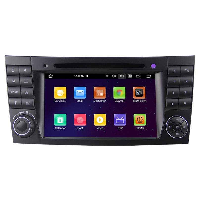 Keoaiob 7 Zoll Android 14 Car DVD Player GPS Stereo Radio Für E-klasse W211 G-klasse W463 CLK-klasse W209 CLS-klasse W219 Support Bt Wireless Carplay/Android Auto GPS-Navigation(Color:M100S) von Keoaiob