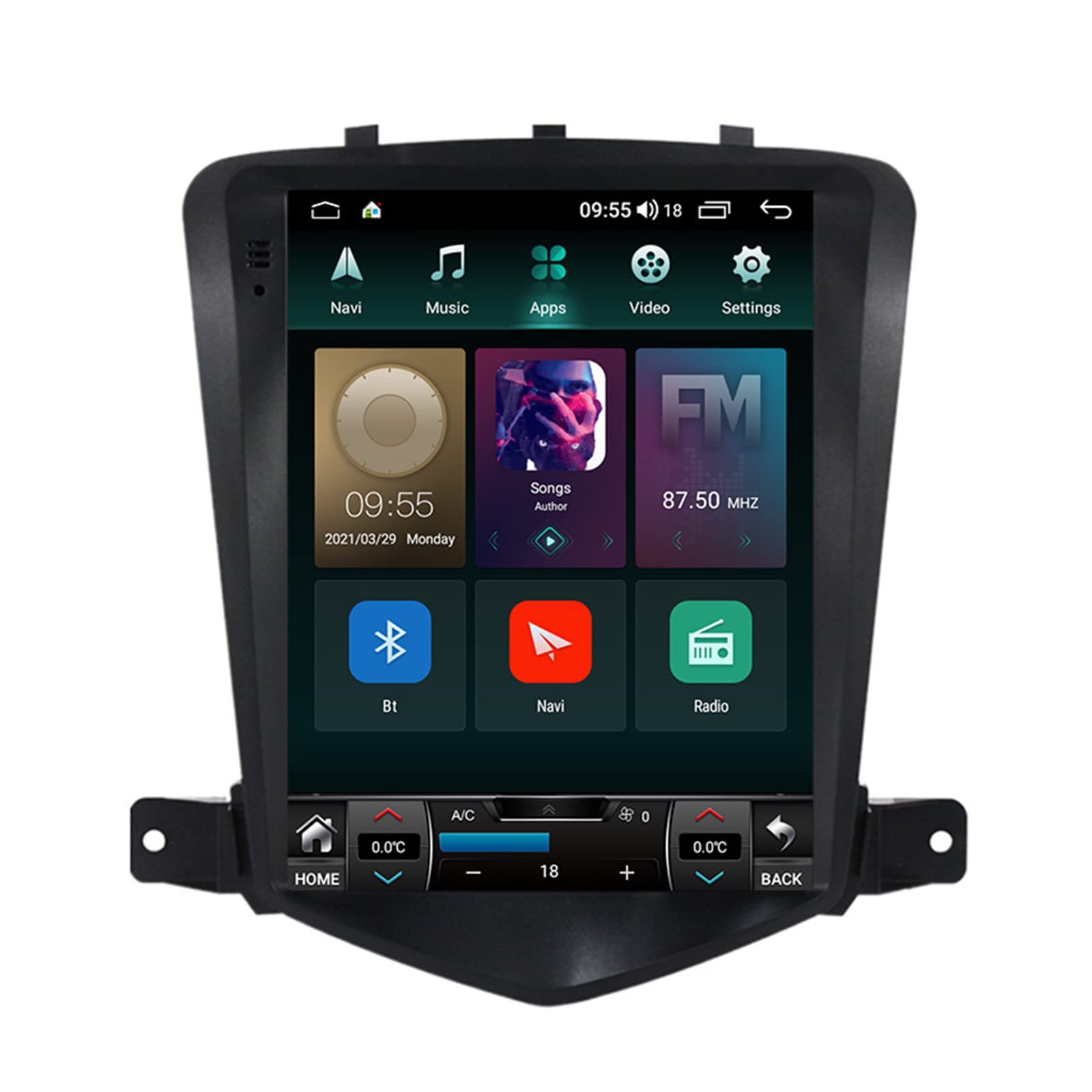 Keoaiob Android 14 Auto Radio Für Chevy Cruze 2008-2013 9,7 Zoll Multimedia Player GPS-Navigation IPS Touchscreen Mit WiFi Bluetooth Fm Mirror Link Carplay Split Screen(Color:M300S) von Keoaiob