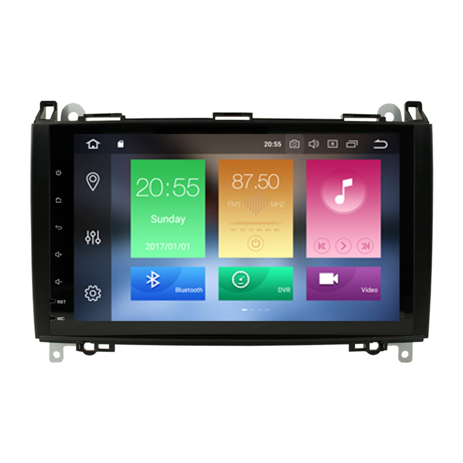 Keoaiob Android 14 Din Auto Stereo Für W169 W245 W639 Vito/Viano W906 9 Zoll IPS Touchscreen GPS Navigation Support Dsp Car Play Android Auto, Radio, Bluetooth Multimedia System(Color:M150S) von Keoaiob