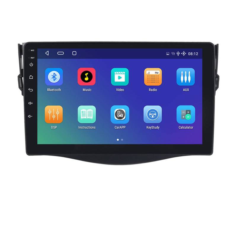 Keoaiob Android Auto Stereo Für 2010 2011 2012 to-yota Rav4 Navigation IPS Touch Screen Multimedia Player Unterstützung 4g Carplay SWC WiFi Mirror Link Dsp(Size:4 core WiFi 2G+32G) von Keoaiob