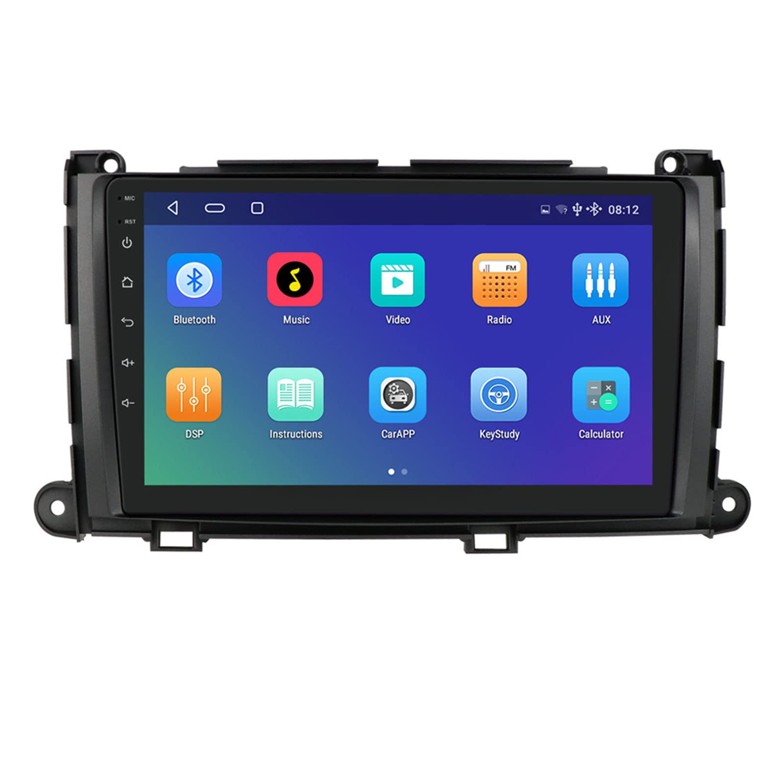 Keoaiob Android Auto Stereo Für 2013 2014 to-yota Sienna Navigation IPS Touch Screen Multimedia Player Unterstützung 4g Carplay SWC WiFi Spiegel Link Dsp(Size:4 core WiFi 1G+16G) von Keoaiob