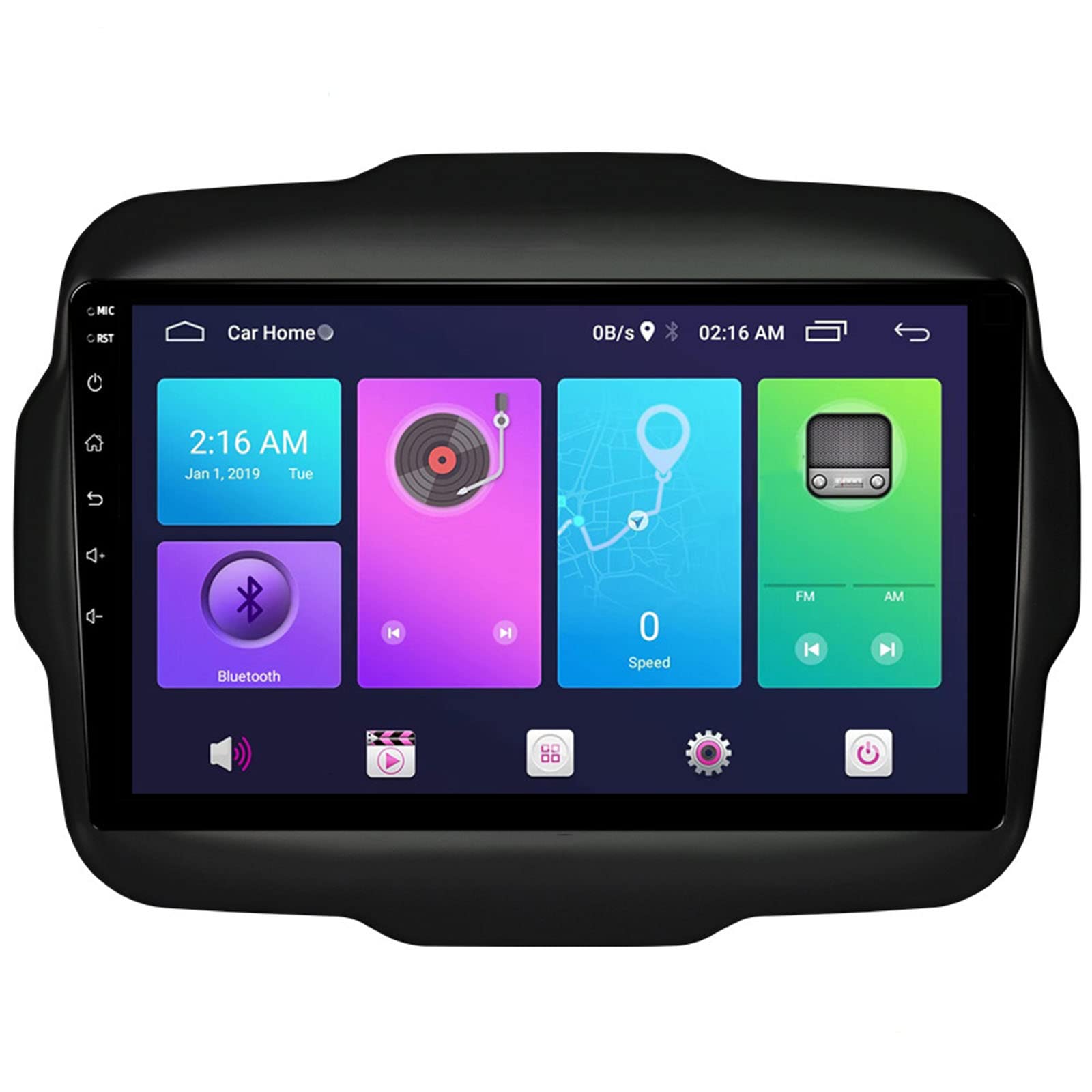 Keoaiob Android Auto Stereo Für Je-ep Freeman 2016 2017 2018 Navigation IPS Touch Screen Multimedia Player Unterstützung 4g Carplay SWC WiFi Spiegel Link Dsp(Size:8 core 4G+WiFi 6G+128G) von Keoaiob