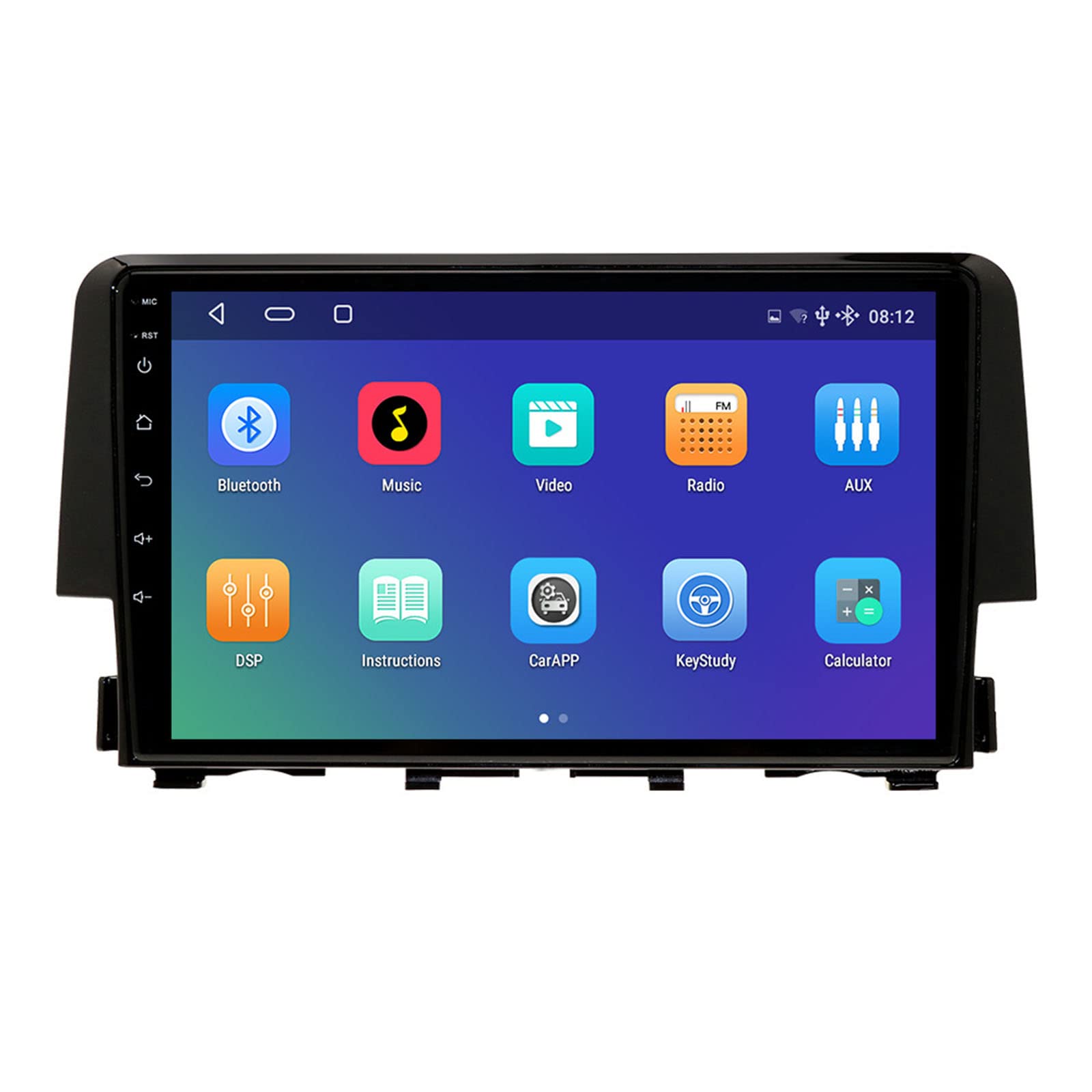 Keoaiob Android Autoradio Für 2016 2017 2018 Ho-nda Navigation IPS Touchscreen Multimedia-Player Unterstützt 4g Carplay SWC WiFi Mirror Link Dsp(Size:4 core WiFi 2G+32G) von Keoaiob