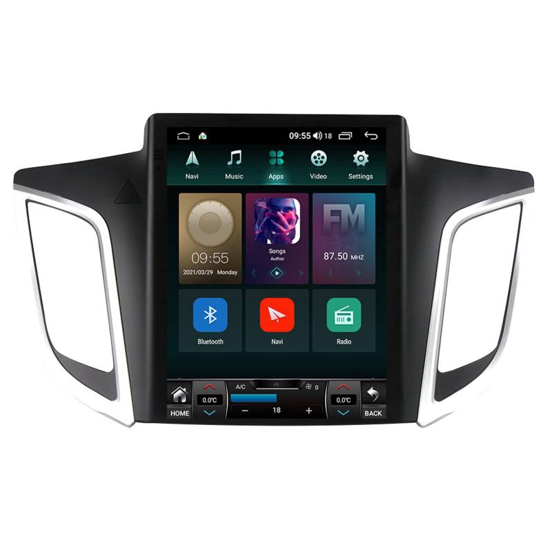 Keoaiob Android Autoradio für IX25 2015 2016 2017 2018 Haupteinheit 9,7 Zoll Touchscreen Radio Multimedia Player Unterstützung GPS Bluetooth WiFi FM Mirror Link Geteilter Bildschirm(Color:M100S) von Keoaiob