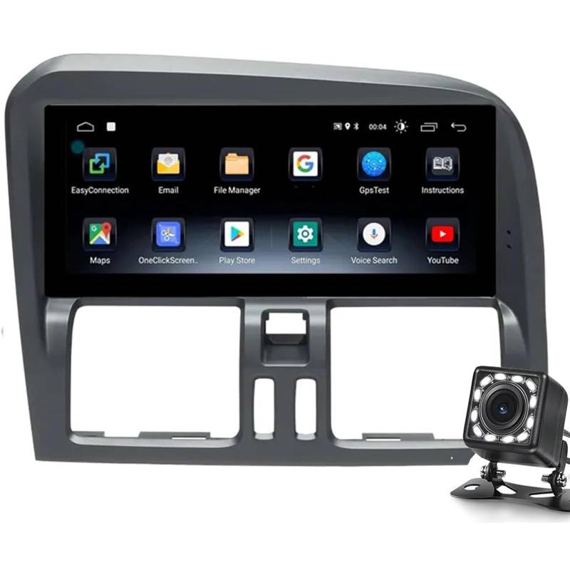 Keoaiob Auto Stereo 2 Din Android 14.0 Radio Mit 4g 5g WiFi Dsp SWC Carplay Für Volvo Xc60 2008-2017 GPS Sat Navigation 9'mp5 Multimedia Video Player Fm Bt Receiverc(Color:4+64GB) von Keoaiob