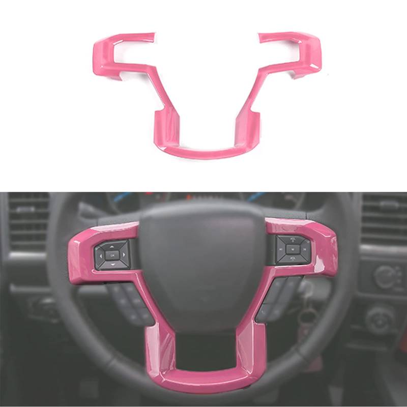 Keptrim Lenkradabdeckung für F-150 ABS Pink für 2015-2019 Ford F150, 2017-2019 F250 F350, 1 Stück von Keptrim