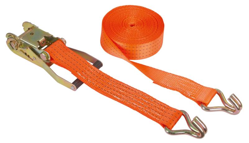 Kerbl 37150 Ratschenzurrgurt 2-teilig, 50 mm / 10 m, Zugkraft 4000 kg, orange von Kerbl