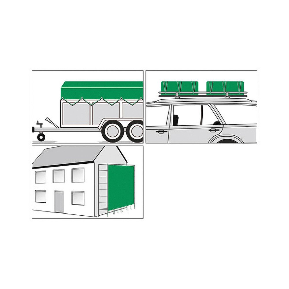 Kerbl Abdeckplane (Plane, Kunststoffplane, Gewebeplane) PolyGuard 210gr/m² 1,5 x 6m, Nr. 37209 von Kerbl