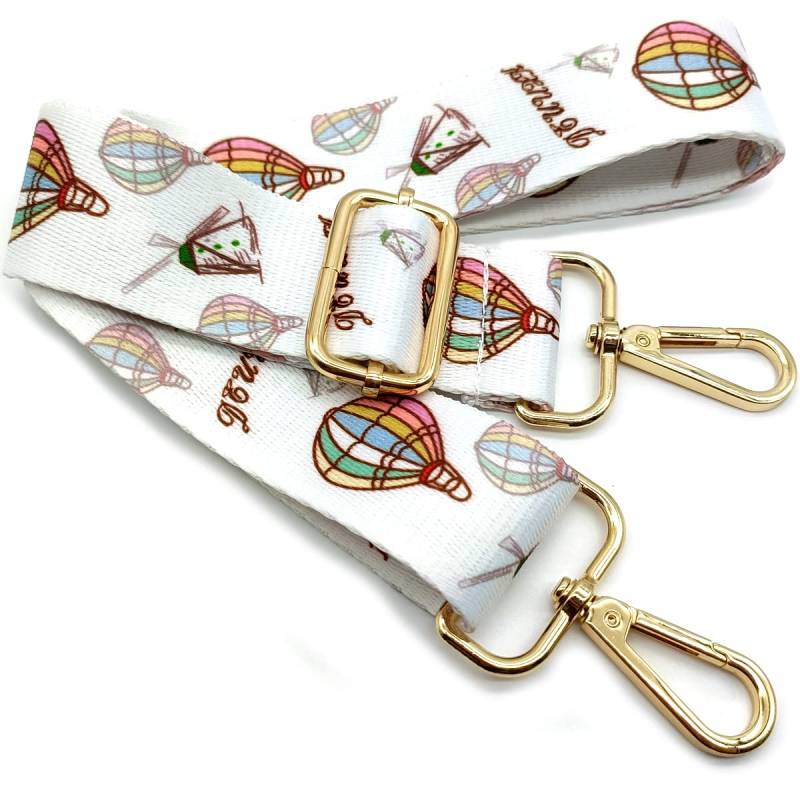 Verstellbarer Schultergurt für Taschen Weiß, Taschengurte zum Wechseln, Taschengurt Breit mit Karabiner Gold, 80-130 cm Tragegurt Tasche für Damen Schulterriemen, Moderne Handtasche, 3.8cm, 14 von Keriocusi