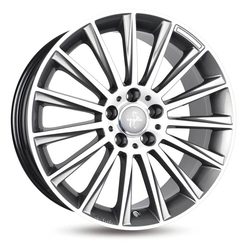 KT18-7JX17 5/112 ET48 66,6 PALLADIUM FRONT POLISH von Keskin Tuning