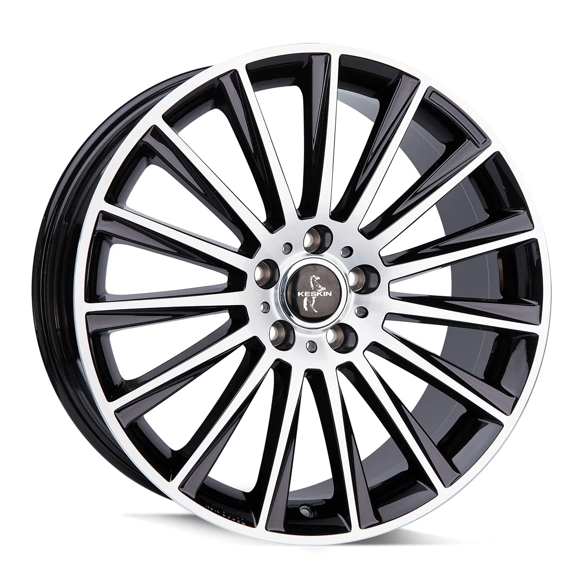 KT18-7JX17 5/120 ET35 72,6 BLACK FRONT POLISH von Keskin Tuning