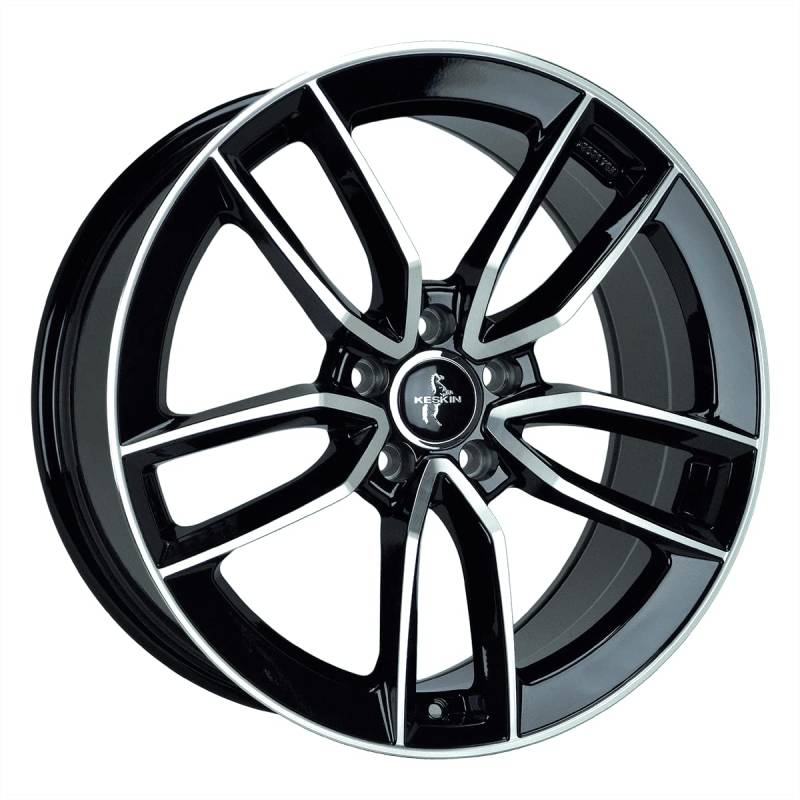 Keskin KT21 8.5JX20 5/112 ET42 66.6 BLACK FRONT POLISH Alufelge von Keskin Tuning