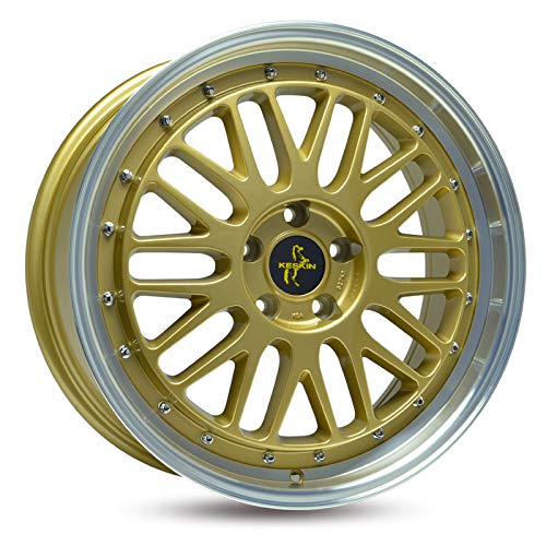 Keskin KT22 8.5JX19 5/100 ET30 57.1 GOLD LIP POLISH Alufelge von Keskin Tuning