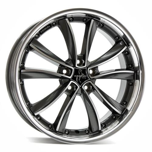 KESKIN KT13 PALLADIUM FRONT POLISH 8x19 ET42 5.00x5x112 Hub Hole 66.50 mm - Alu felgen von Keskin