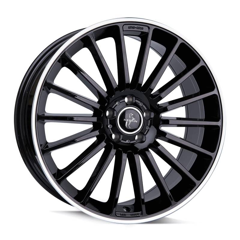 KESKIN KT15 BLACK LIP POLISH 8,5x19 ET30 5.00x112.00 Hub Hole 66.60 mm - Alu felgen von Keskin