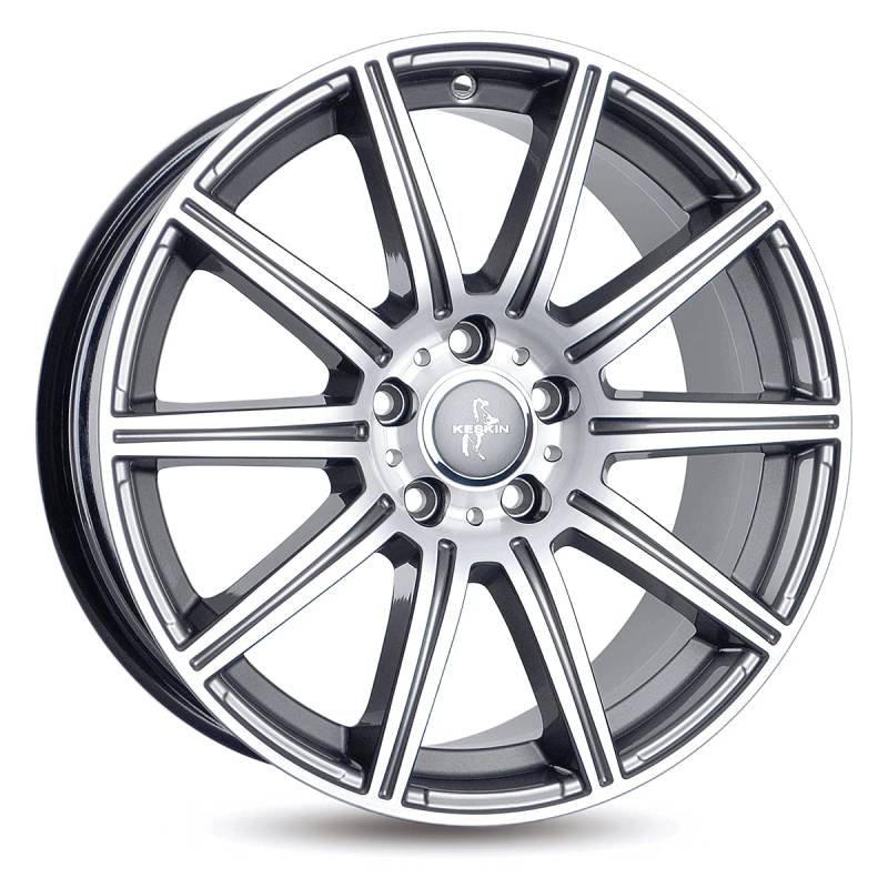 KESKIN KT16 PALLADIUM FRONT POLISH 8,5x19 ET30 5.00x5x112 Hub Hole 66.60 mm - Alu felgen von Keskin