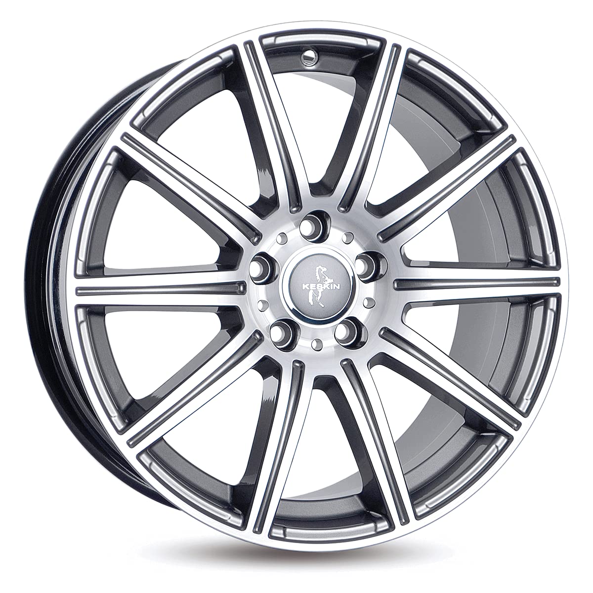 KESKIN KT16 PALLADIUM FRONT POLISH 8x18 ET45 5.00x112.00 Hub Hole 66.60 mm - Alu felgen von Keskin