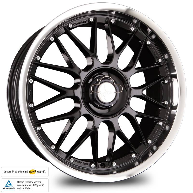 KESKIN KT4 BLACK LIP POLISH 8,5x19 ET35 5.00x112.00 Hub Hole 72.60 mm - Alu felgen von Keskin