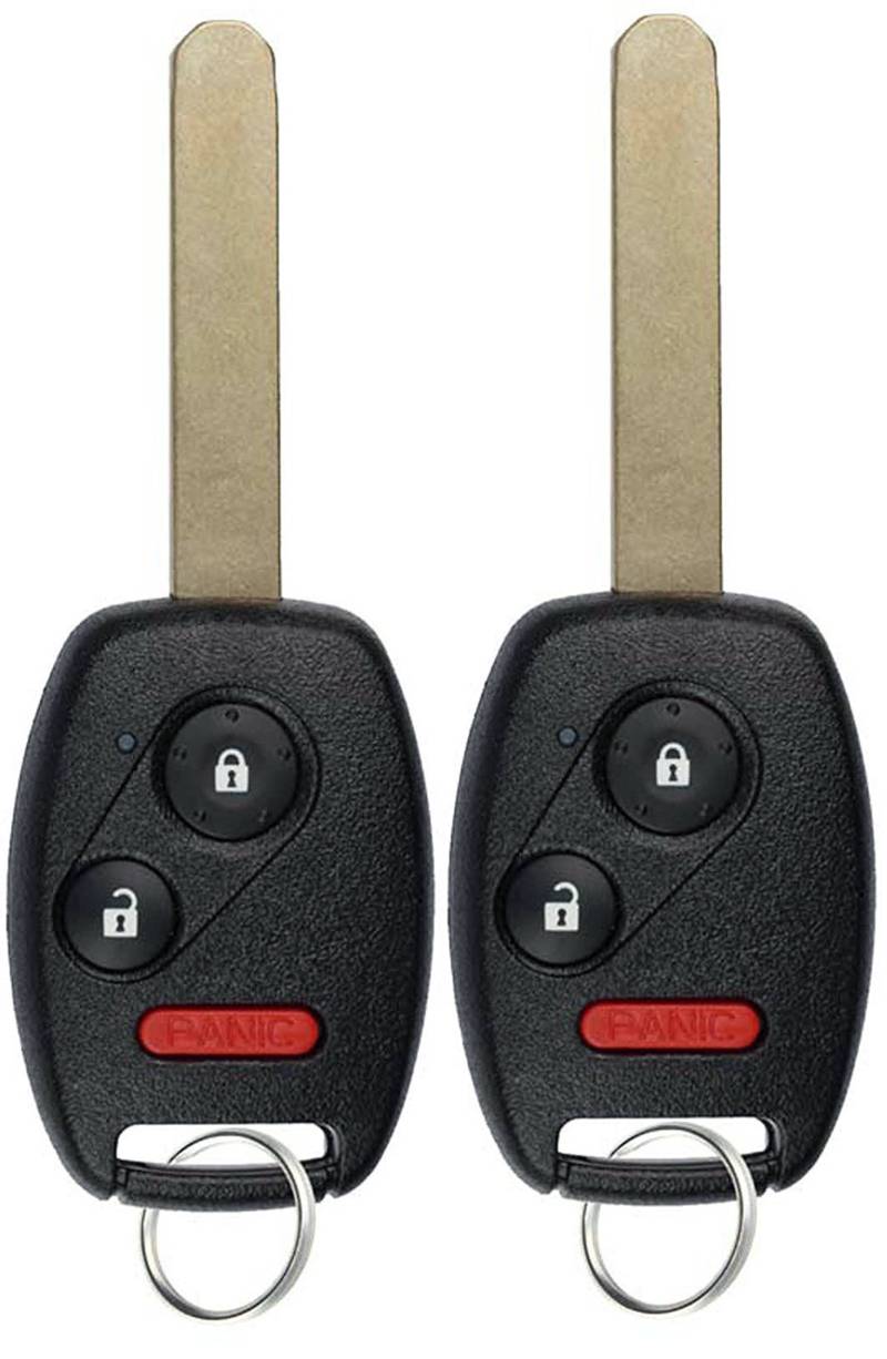 KeylessOption Keyless Entry Remote Control Uncut Car Ignition Key Fob Replacement for MLBHLIK-1T (Pack of 2) von KeylessOption