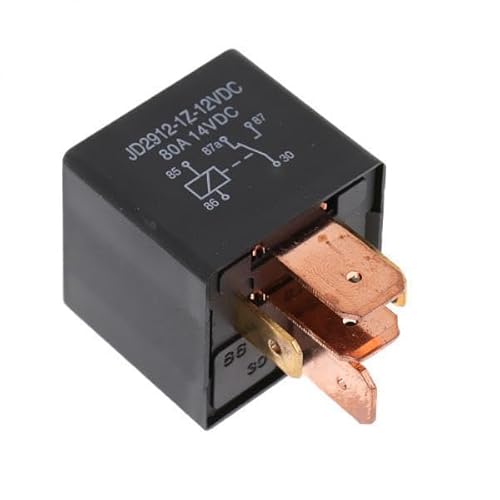 KiBcsLic 2x12V Relais 5 PIN Auto LKW Automotive 80 AMP SPDT Ändern Über Relais, Schwarz, 4 Stück von KiBcsLic