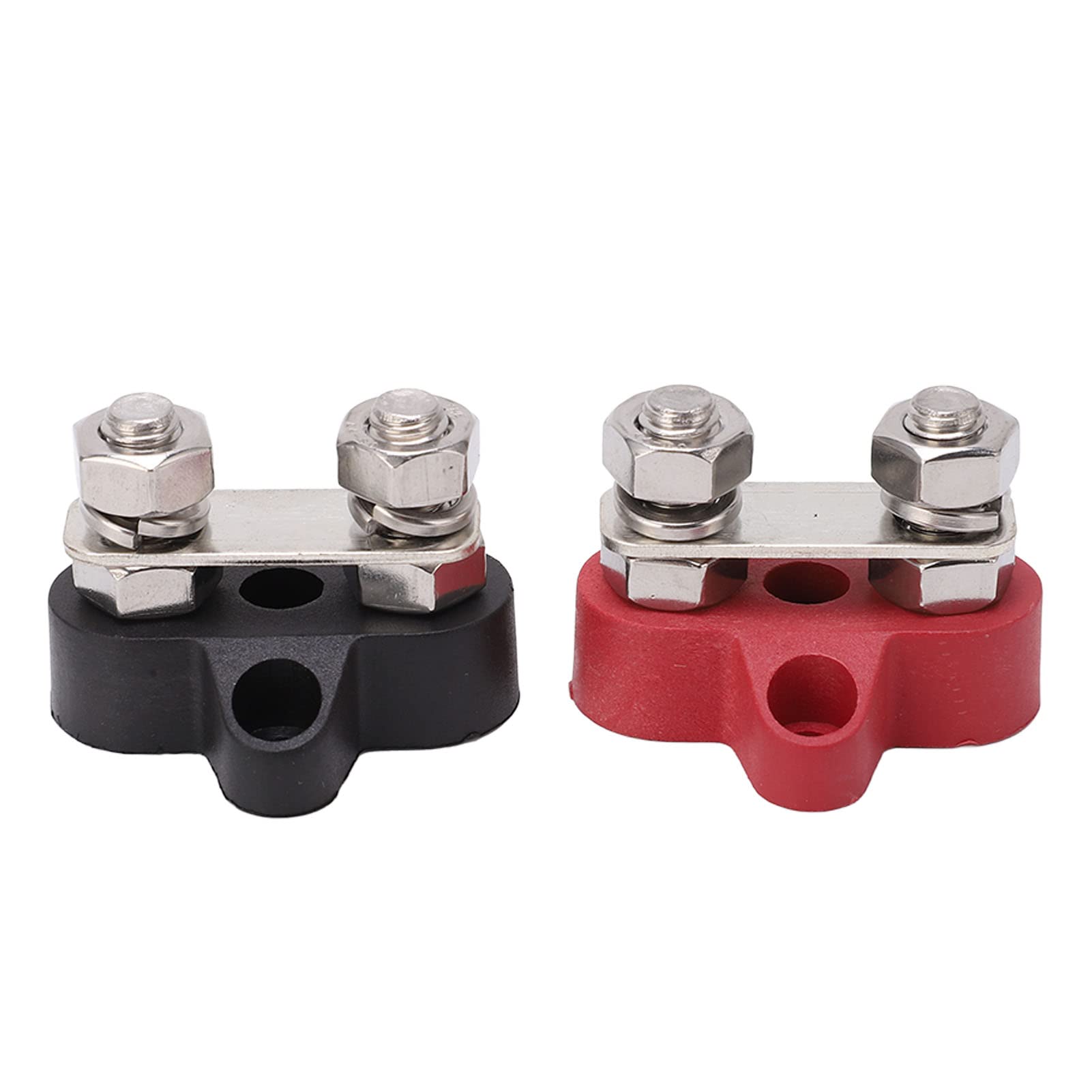 2PCS Batterie Terminal Block M8 Positive Negative Post Stecker Set Kit DC 12V 24V für Auto Boot von Kikumi