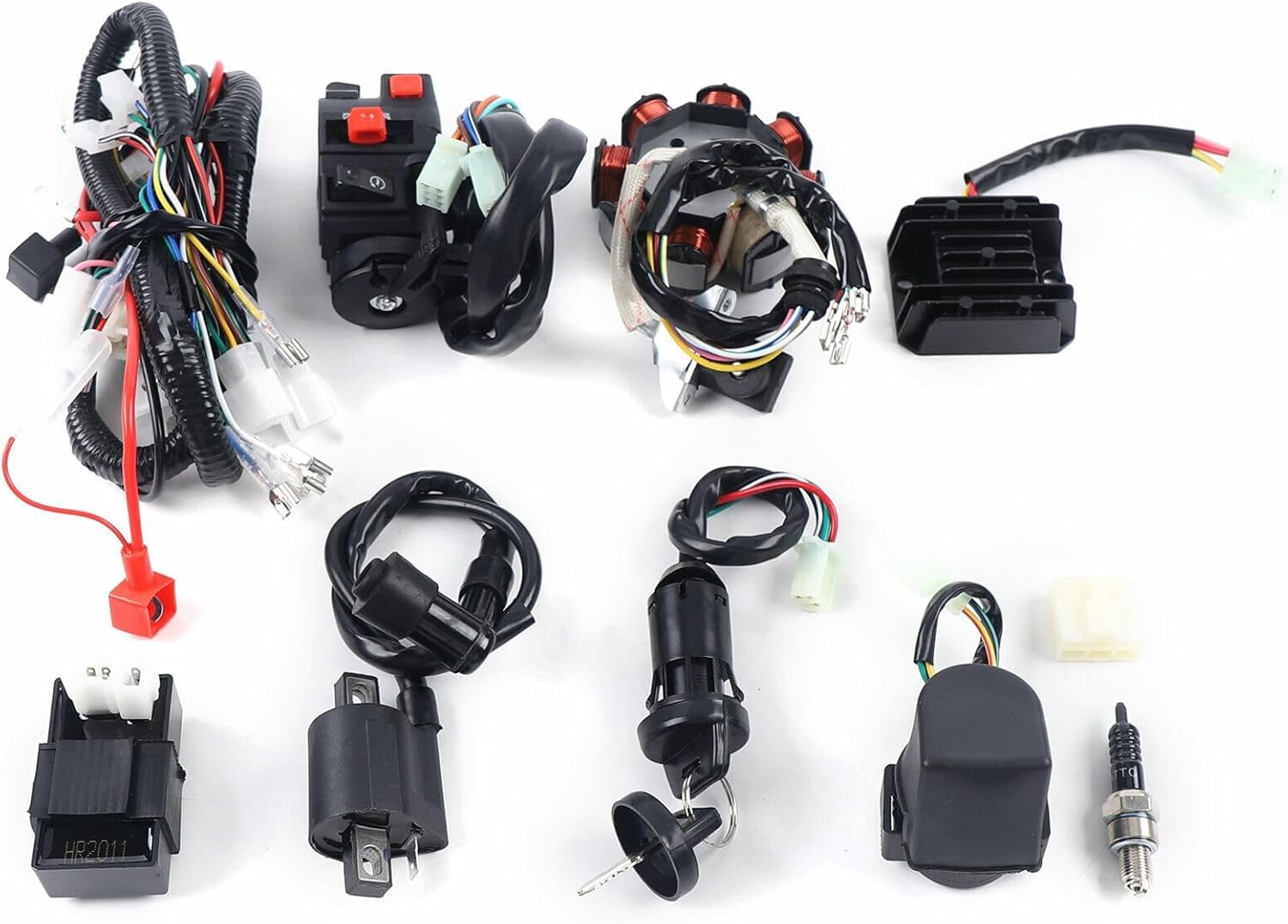 KinHall Komplette Kabel Kabelbaum Gleichrichter Elektro Wire Für ATV QUAD 150 250 300CC Kabelbaum Satz von KinHall