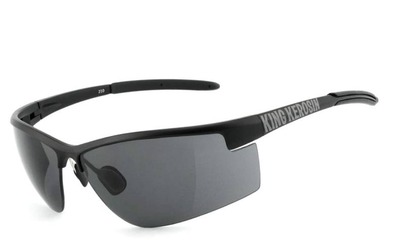 King Kerosin KK210 Sonnenbrille (Black/Mat,One Size) von King Kerosin