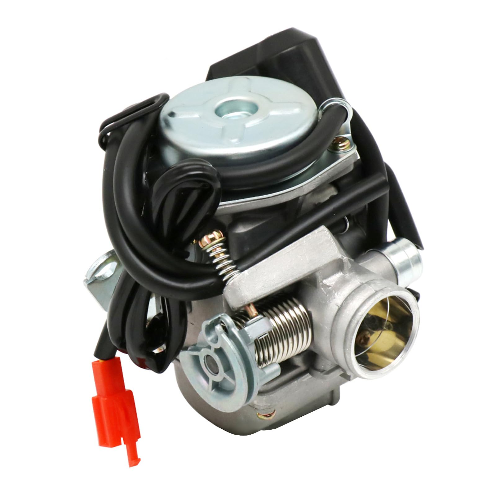 Kingke 24 mm Motorrad PD24J Vergaser Elektro-Choke passend für 125cc 150cc 152QMI 152QMJ 157QMI 157QMJ Scooter ATV 4 von Kingke