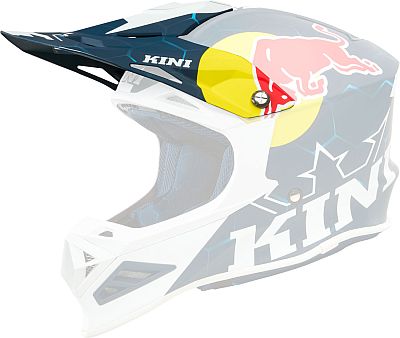 Kini MXC1 Red Bull 1.0, Helmschirm - Dunkelblau/Weiß/Blau von Kini