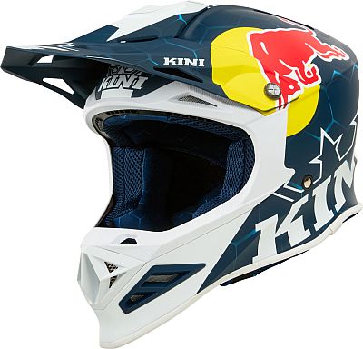 Kini MXC1 Red Bull 1.0, Motocrosshelm - Dunkelblau/Weiß/Blau - L von Kini