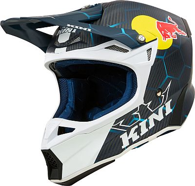 Kini MXC2 Red Bull 2.0, Motocrosshelm - Matt Schwarz/Weiß/Blau - L von Kini